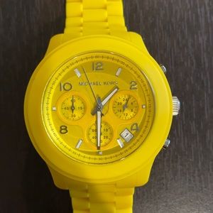 Michael Kors Yellow Jellyband Watch
